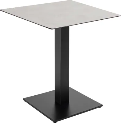 Produktbild von Esstisch 70 x 70 cm hellgrau Betonbeschichtung - Oviala Opéra