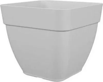 Image de Pot de fleurs carré ARTEVASI CAPRI CAMPANA, Plastique, Blanc, L 36,5 x P 33,5 x H 36,5 cm