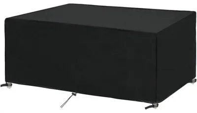Produktbild von Schutzhülle für Gartenmöbel, 180 x 100 x 75 cm, rechteckig, schwarzes Oxford-Gewebe 420D, wasserdicht, winddicht und UV-beständig