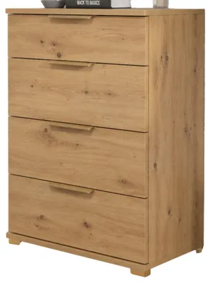 Produktbild von Schuhschrank Minimalistisches Design Braun, 3 Türen, 1 Schublade, 60x82x35 cm