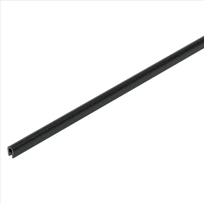 Productafbeelding van OBO randbeschermingsband, plaatmaterialen, polyvinylchloride, zwart, verpakking met 10 meter, 1 stuk.
