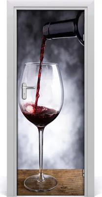 Produktbild von Tulup Türaufkleber 75x205 cm Dekorative Aufkleber Selbstklebend Wasserdichte Tapete Abnehmbar Schlafzimmer Wohnzimmer Wohnkultur - Rotwein