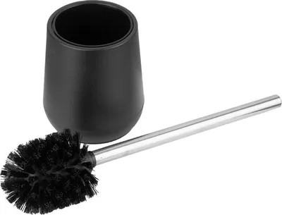 Image de Brosse et support de toilette Jantex noirs