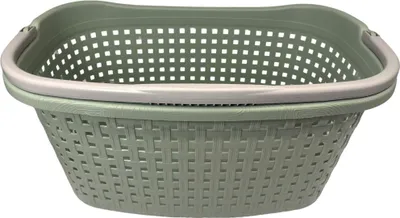 Image de BAMA Panier à linge PAGLIA, 40 litres, couleur sauge