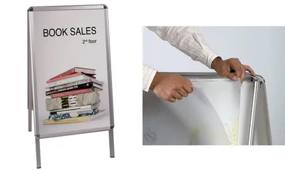 Produktbild von Bi-Office Poster Frame, Silber, 46,1 cm, 88,4 cm