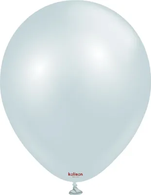 Produktbild von Kalisan AURA Ice Blue Latexballons, blau, 30 cm, 50 Stück.