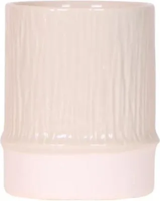 Produktbild von Bamboo Übertopf Ø9cm Naturfarbener Pflanztopf mit Bambusstruktur Deko Blumentopf
