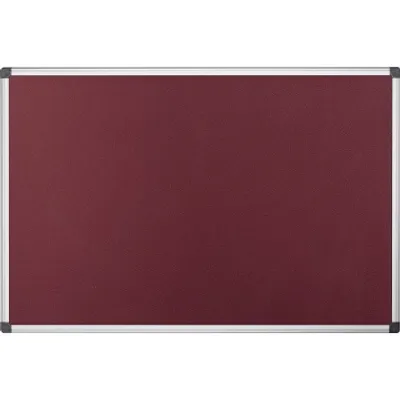 Zdjęcie produktu dla Płyta filcowa Bi-Office 1200 x 900 mm bordowa z aluminiową ramą