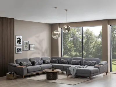 Produktbild von Luxus Sofa U Form Modern Wohnzimmer Ecksofa Polstermöbel Neu Sofa Couch