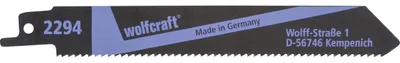 Produktbild von Wolfcraft Säbelsägeblatt-Set 130 mm für Kunststoff und Holz 2 Stück