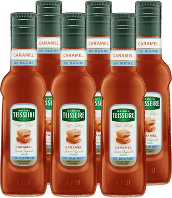 Produktbild von Mathieu Teisseire Getränke-Sirup Caramel 0% Zucker 0,25L (6er Pack)