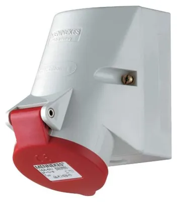Image de Mennekes Prise murale TwinCONTACT 16A,5p,6h,400V,IP44 3331
