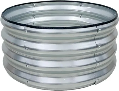 Productafbeelding van Verhoogde Moestuinbak - Plantenbak Tuinbed - Groente Kweken - Gegalvaniseerd Staal - 60x60x29cm - Metaal
