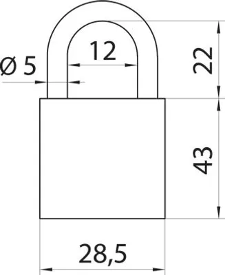 Zdjęcie produktu dla zestaw 2 zamków szyfrowych Yale 30 mm YE3CB/28/126/2/S, aluminium, srebrny (kod 3-cyfrowy)