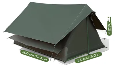 Obrázok produktu pre Kempingový stan, nepremokavý materiál, rýchle rozloženie, zelený