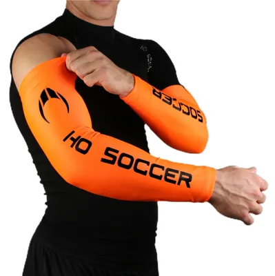 Image de Manchette de gardien de but HO Soccer Academy, résistante à l'abrasion, unisexe, orange, taille 10