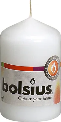 Produktbild von BOLSIUS Stumpenkerze 8x4,8cm weiß