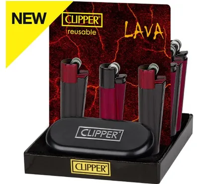 Produktbild von Clipper Metall Feuerzeug: Lava- 12er Display
