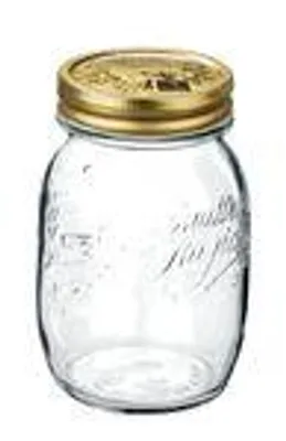 Image de Bormioli Rocco Quattro Stagioni 12 Stück, Inhalt 500 ml, mit Deckel goldfarben