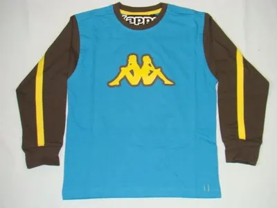 Produktbild von Kappa Kinder Longsleeve Halle T-Shirt verschiedene Farben, Größe:152, Farbe:blau/braun