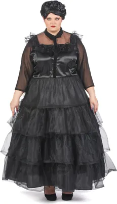 Immagine prodotto di Abito gotico da donna plus size nero - XL