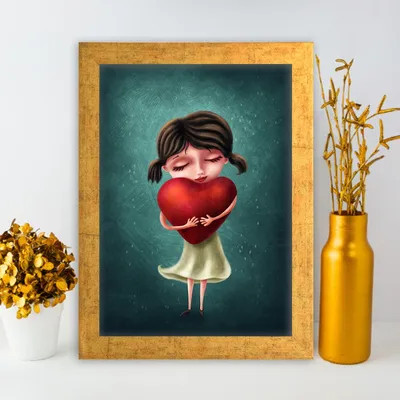 Immagine prodotto di Wallity, AC1385455268- HRL3568, Colorato, Quadro su tela, 24 x 29 cm, Pittura: 100% MDF