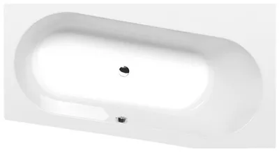 Produktbild von Polysan ASTRA WR asymmetrische Badewanne 165x90x48cm, rechts, weiß