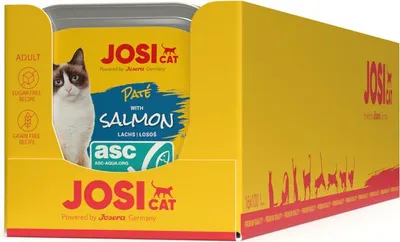 Produktbild von JosiCat Paté ASC Salmon 100g