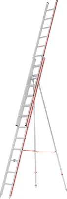 Produktbild von Hymer Obstbaumleiter zweiteilig, 2x12 Sprossen