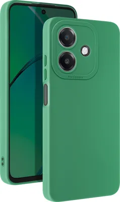 Imagen del producto de Funda de silicona mate para Oppo A40, con protección para la cámara, color verde
