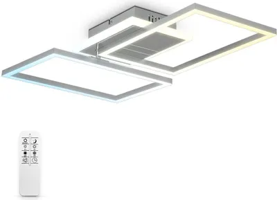 Image de Plafonnier LED 40W pivotant CCT variateur minuterie veilleuse télécommande