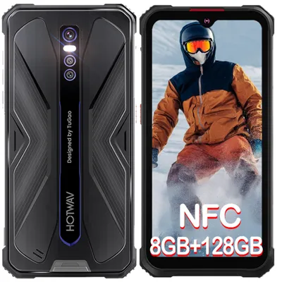 Image de HOTWAV Cyber 9 Pro Téléphone Portable Incassable 8Go+128Go 7500mAh 6,3 Pouces Smartphone 48MP 4G NFC/GPS/OTG - Bleu