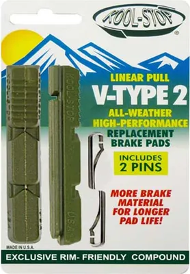 Produktbild von Kool-Stop Bremsgummi -V-Brake-, R16 grün / keramik für H12