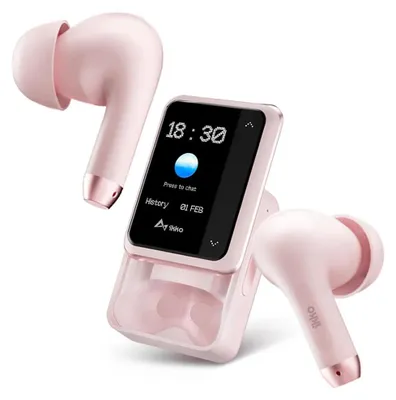 Image de Écouteurs Ikko Active Buds TWS, Bluetooth, réduction du bruit, 30 heures d'autonomie, rose