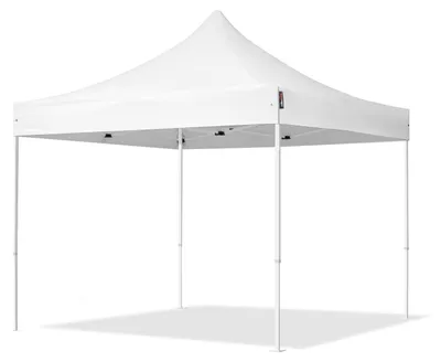 Produktbild von TOOLPORT 3x3m Stahl Faltpavillon, ohne Seitenteile, weiß