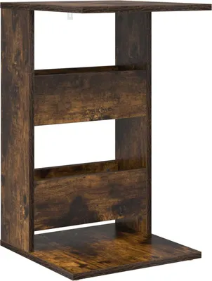 Produktbild von Möbel Sofatisch/Beistelltische - elegante Design - Geräucherte Eiche 40 x 35 x 60,5 cm Holzwerkstoff - für Wohnzimmer, Eingang CLORIS1841533