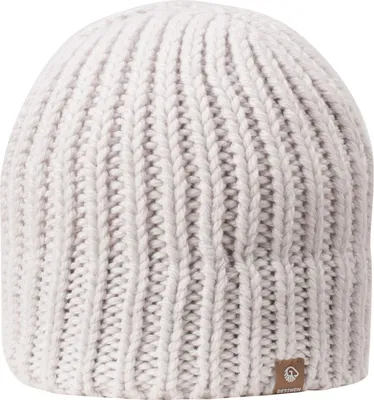 Giesswein Unisex Strickmütze Giebel aus reiner Wolle in weiß