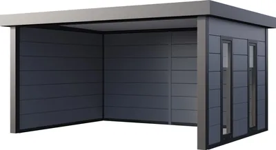 Produktbild von Pavillon Singolo 4836 inkl. Fenster 508 x 388 cm lichtgrau