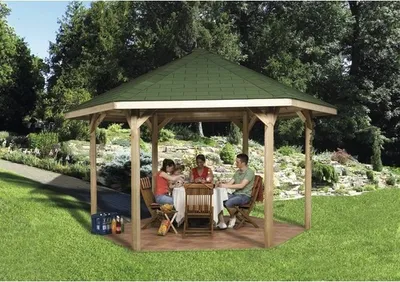 Produktbild von Pavillon weka Norderney Gr. 2 329 x 376 cm kesseldruckimprägniert