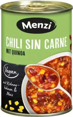 Produktbild von Menzi Chili sin Carne mit Quinoa, 400g