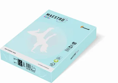 Produktbild von Mondi Maestro Color mittelblau 80g/m² DIN-A3 - 500 Blatt MB30