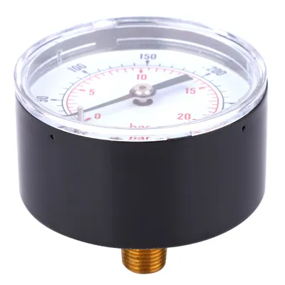 Image de Manomètre à raccord arrière, manomètre axial, manomètre d'air, manomètre d'eau, manomètre 1/8 BSPT