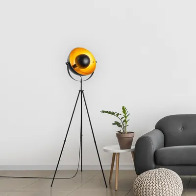 Produktbild von Opviq, Mixed - 11516-US, Stehlampe, METALLKÖRPER, Schwarz, 160 x 62 x 45 cm