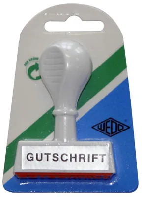 Produktbild von Wedo Stempel Text Gutschrift, Lagertext 4,5cm Breite