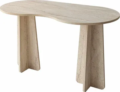 Produktbild von Skye Decor, Infini - Travertine, Schreibtisch, Travertin, 100% MELAMINBESCHICHTETE SPANNE, 120 x 60 x 75 cm