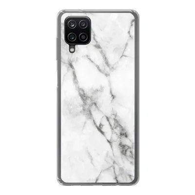 Produktbild von MuchoWow® Handyhülle Schutzhülle Hülle für Samsung Galaxy A12 Marmor - Luxus - Weiß Silikon Softcase Handy Hülle - Bild