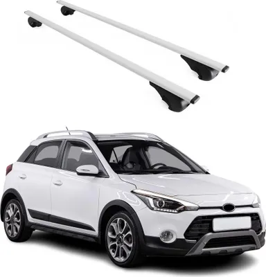 Produktbild von Dachträger Gepäckträger für Hyundai i20 2014-2020 Grundträger Metall Silber 2tlg