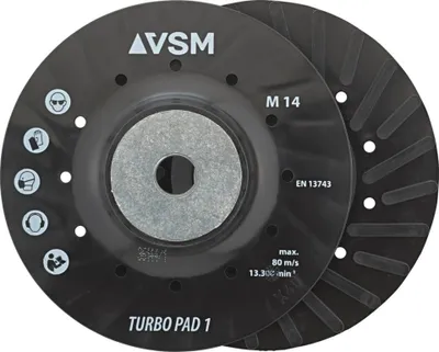 Produktbild von VSM Stützteller M14 mit Kühlrippen, 125 mm