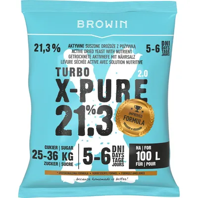 Produktbild von Browin Turbohefe X-Pure 21,3 %, 100 L