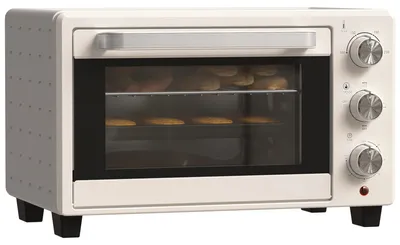 Zdjęcie produktu dla HOMCOM Mini piekarnik 21 l – piekarnik do pizzy, mini piekarnik z blachą do pieczenia, rusztem do grillowania i tacką na okruchy
